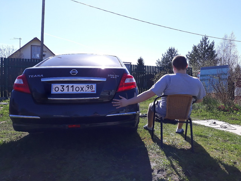 Вечером на даче с любимой думаем что делать с ее компрессором) — Nissan Teana (J32)