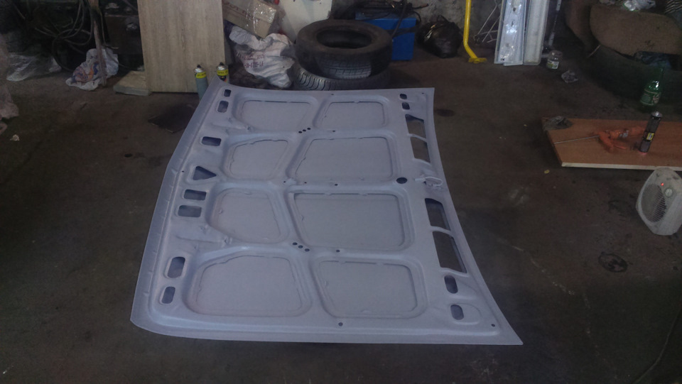 Подготовка капота к покраске — Lada 21063, 1,3 л, 1991 года | своими ...