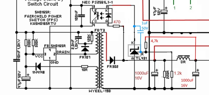 5ho165r схема включения