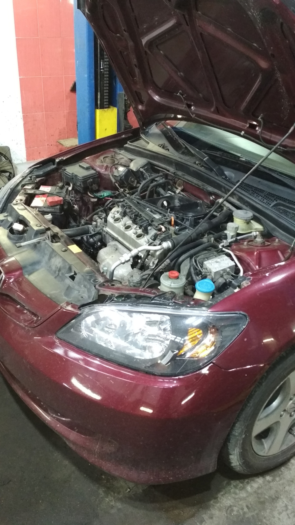 Прокладка кк и регулировка клапанов. — Honda Civic (7G), 1,7 л, 2004 ...