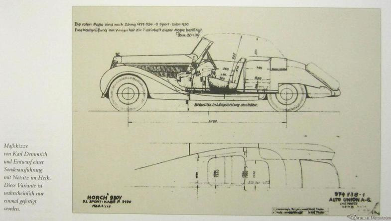 Horch 853 чертежи