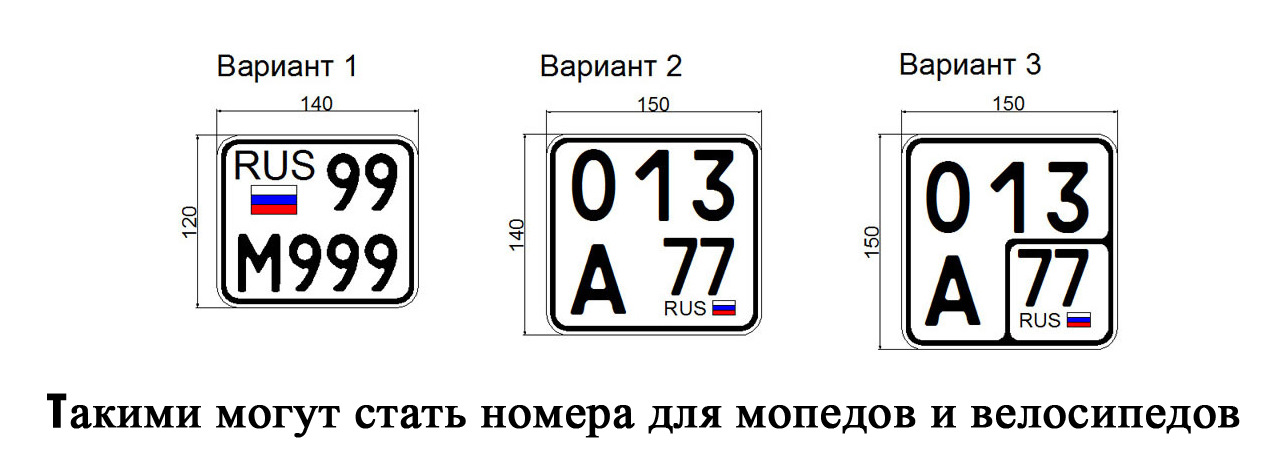 Номер мотоцикла нового образца размеры