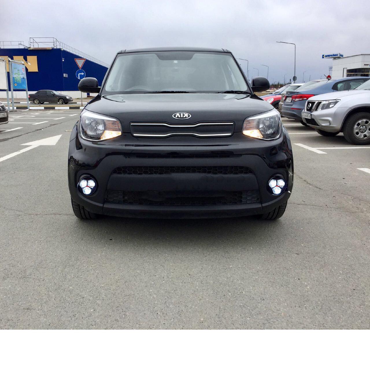 Противотуманные фары — KIA Soul (2G), 1,6 л, 2017 года | аксессуары | DRIVE2