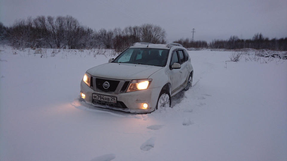 На Террано в брод — Nissan Terrano III, 2 л, 2014 года | видео | DRIVE2