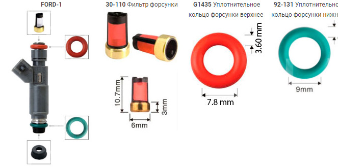 Форсунки Форд Фьюжн 1.4 Дизель Купить