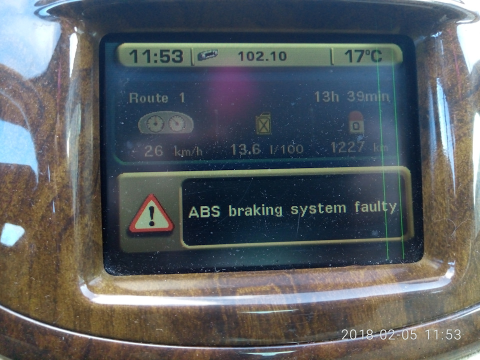 Braking system faulty Braking system faulty