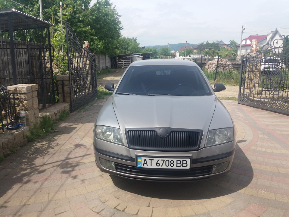 Тонировкв оптики +черная решетка радиатора, емблема и шыльдик — Skoda ...