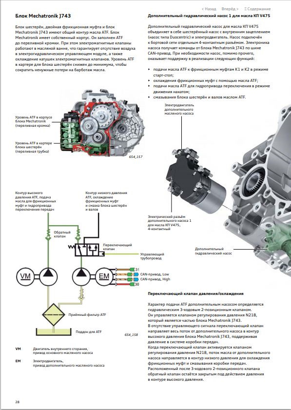 Схема dsg 7 dq200