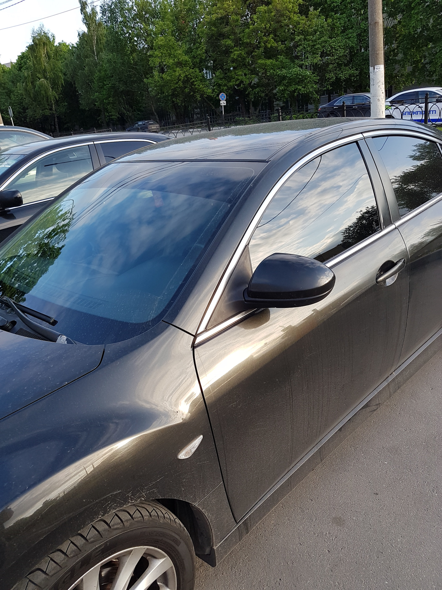 тонировка передних боковых 5% LLumar СДЕЛАНО — Mazda 6 (2G) GH, 2 л ...