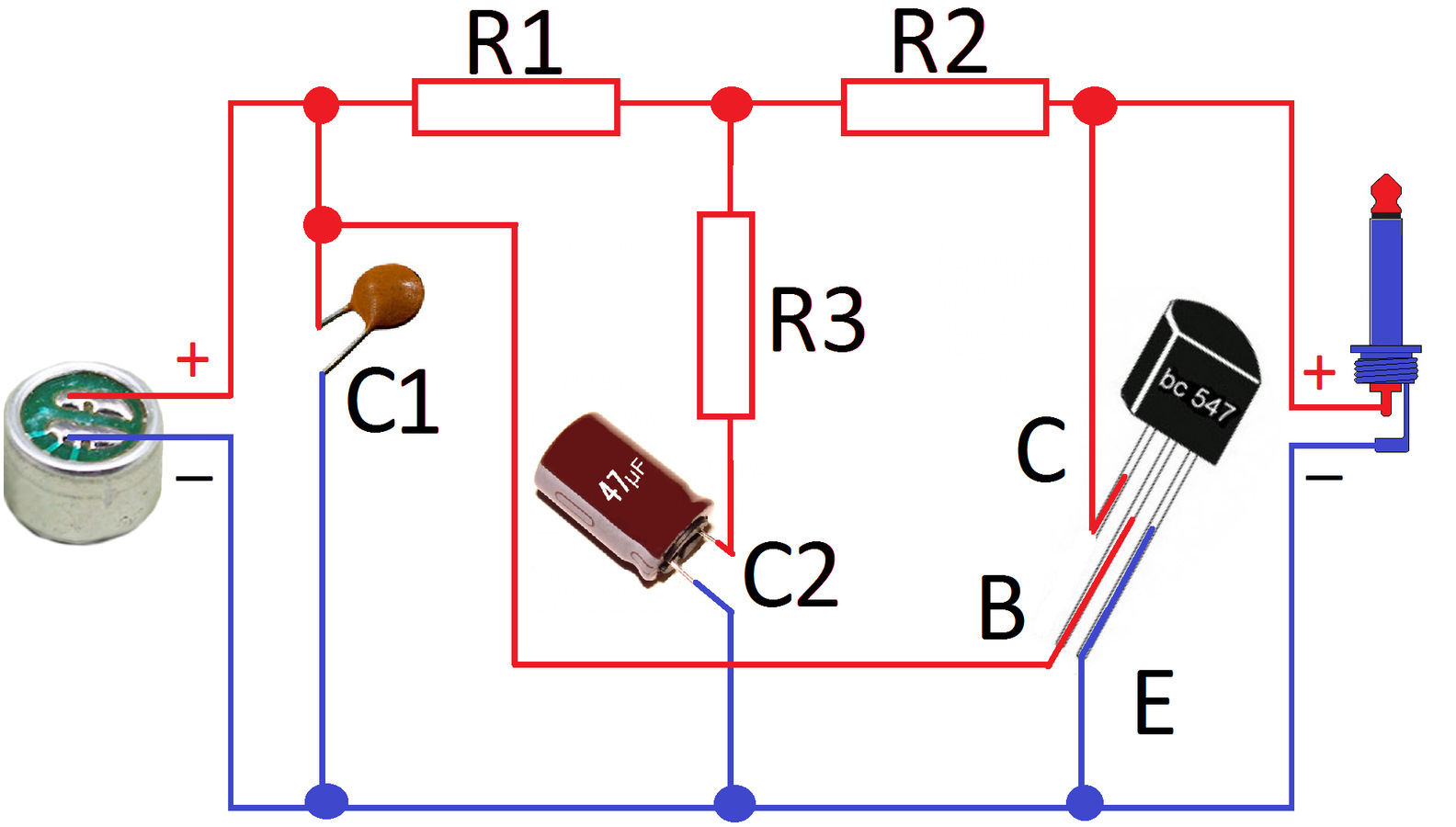 Усилитель для микрофона на bc547