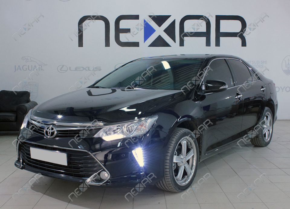 TOYOTA Camry V55 2016: ДХО, задние фонари — NEXAR.pro на DRIVE2