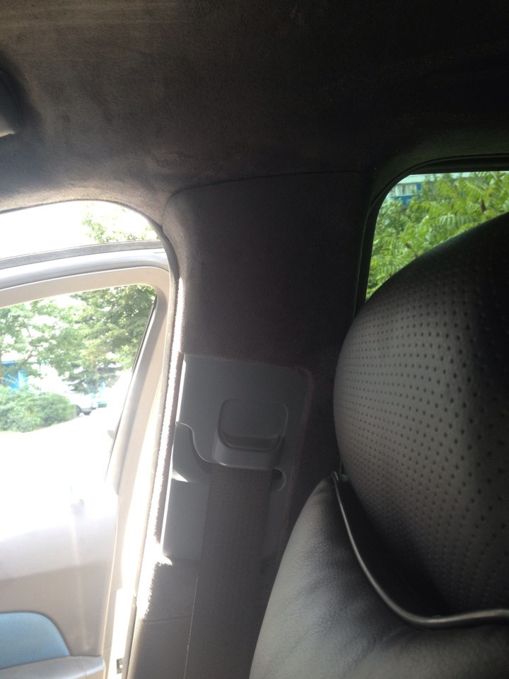 Оклейка верха и боковин салона алькантарой. — DRIVE2