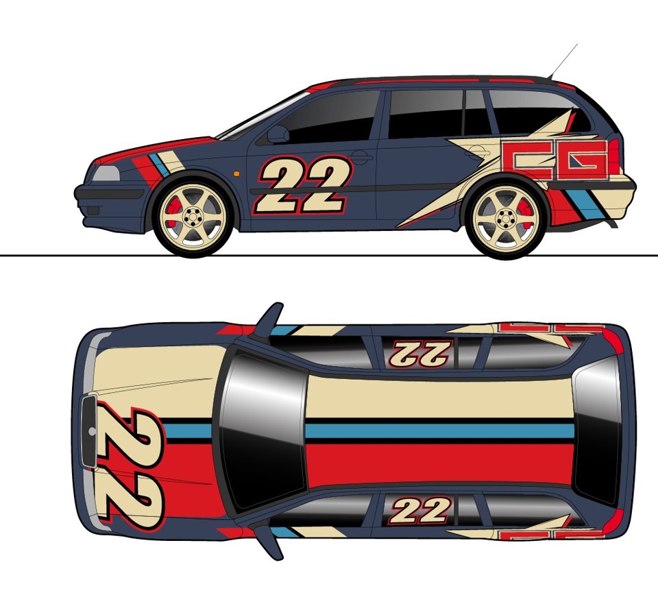 Как я придумывал ливрею для Шкоды — 2 часть — Skoda Octavia A4 Mk1, 1,8 л,  2006 года | стайлинг | DRIVE2