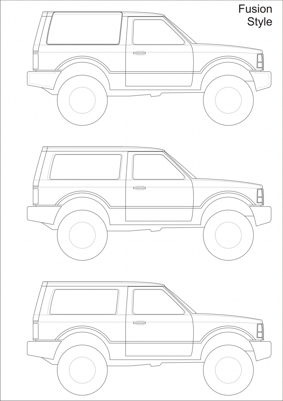 Ford bronco чертеж