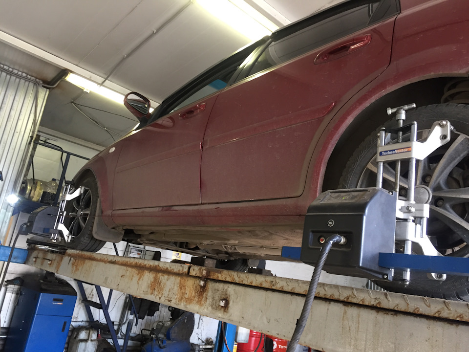 Рулевые наконечники и сход-развал — Chevrolet Lacetti 5D, 1,4 л, 2008 ...
