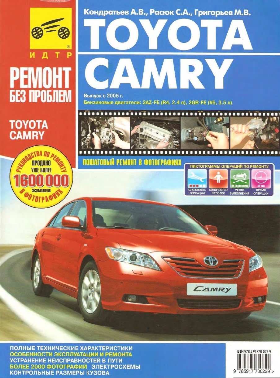 Мануал для Toyota Camry V40 — DRIVE2