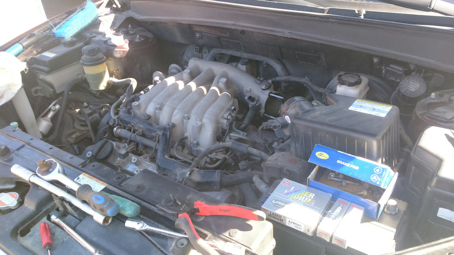 замена свечей зажигания санта фе