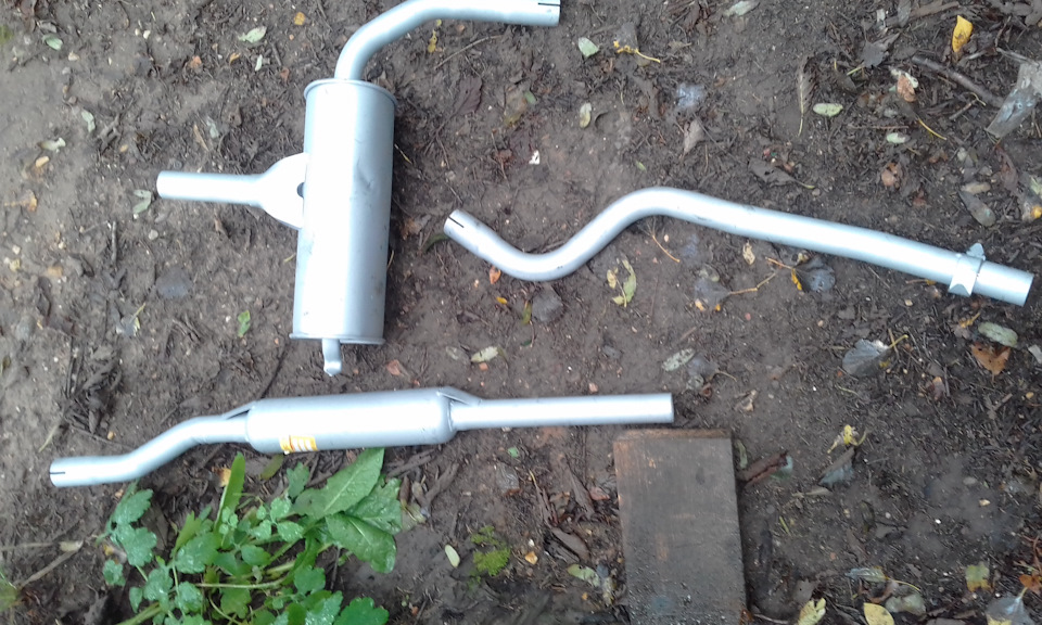 Новый выхлоп — Lada 11113 Ока, 0,8 л, 1997 года | запчасти | DRIVE2