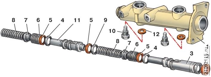 Ремонт ваз 2114 своими руками главный тормозной цилиндр