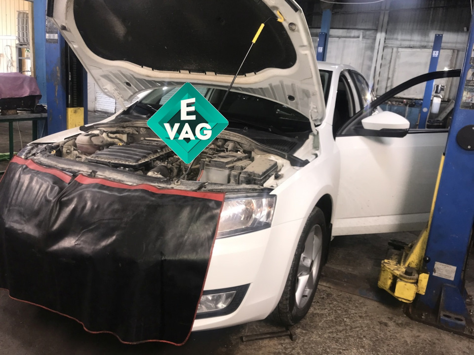 Skoda OCTAVIA A7 1.6 MT CWVA. Физ. удаление катализатора + немецкий чип ...