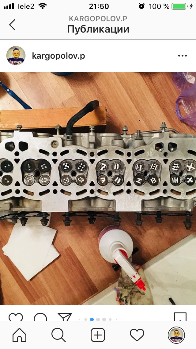 Переборка ГБЦ 1g-fe трамлер — Toyota Mark II (90), 2 л, 1995 года ...