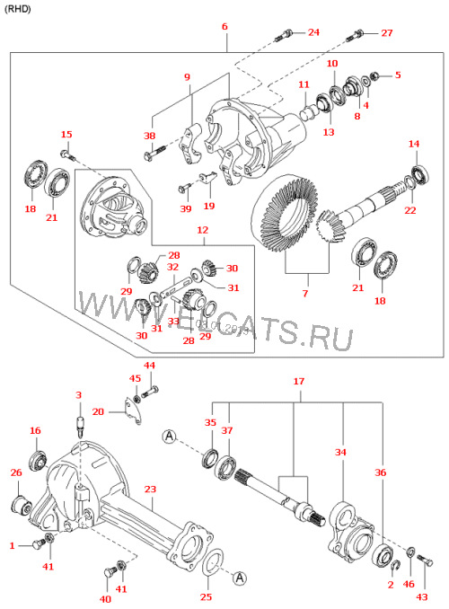 Задний мост sportage