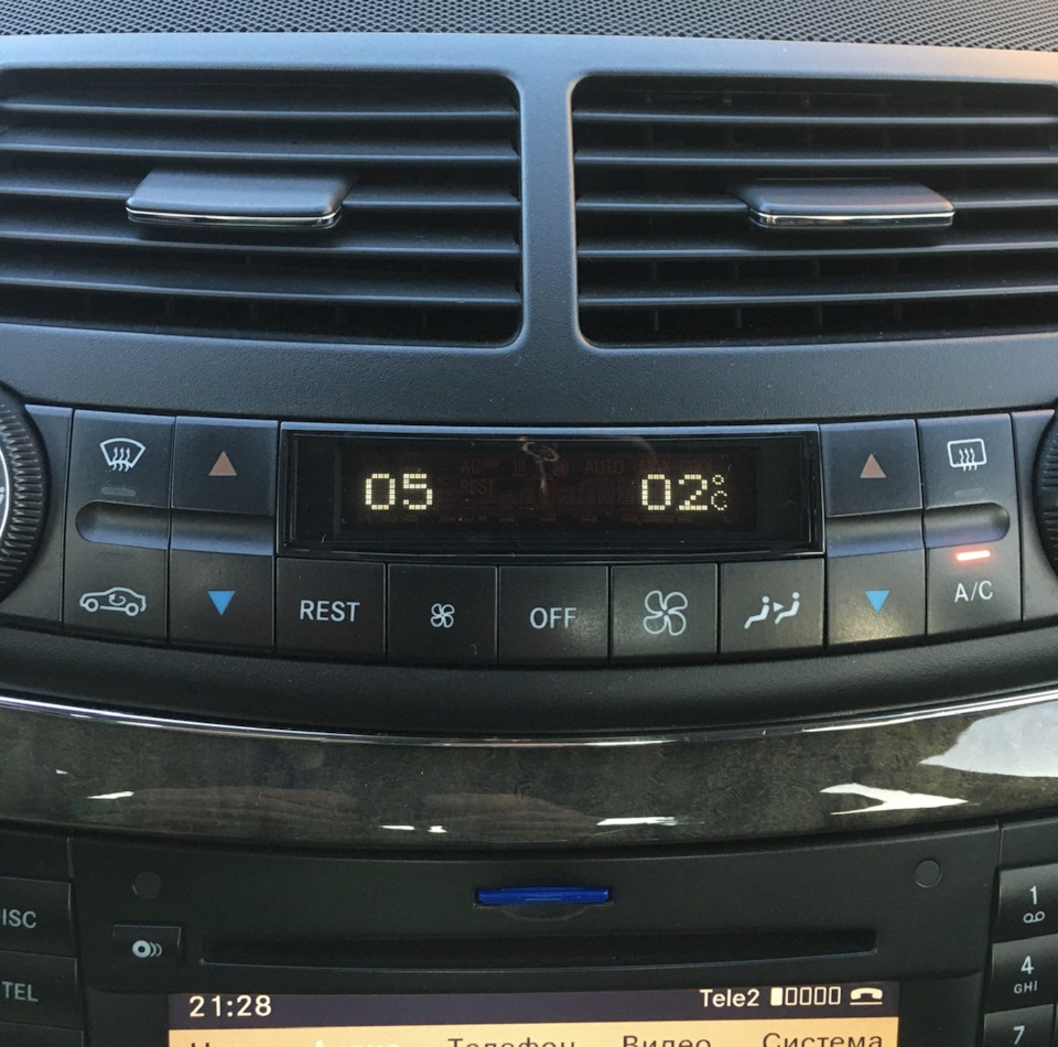 Температура испарителя справа! 2 градуса — Mercedes-Benz E-Class (W211)