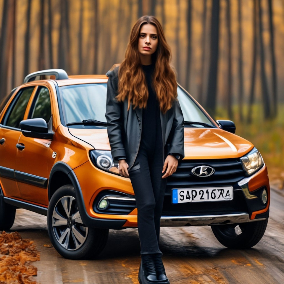 Лада Гранта Кросс — фантазии приложения "Шедеврум" — Lada Гранта Cross ...