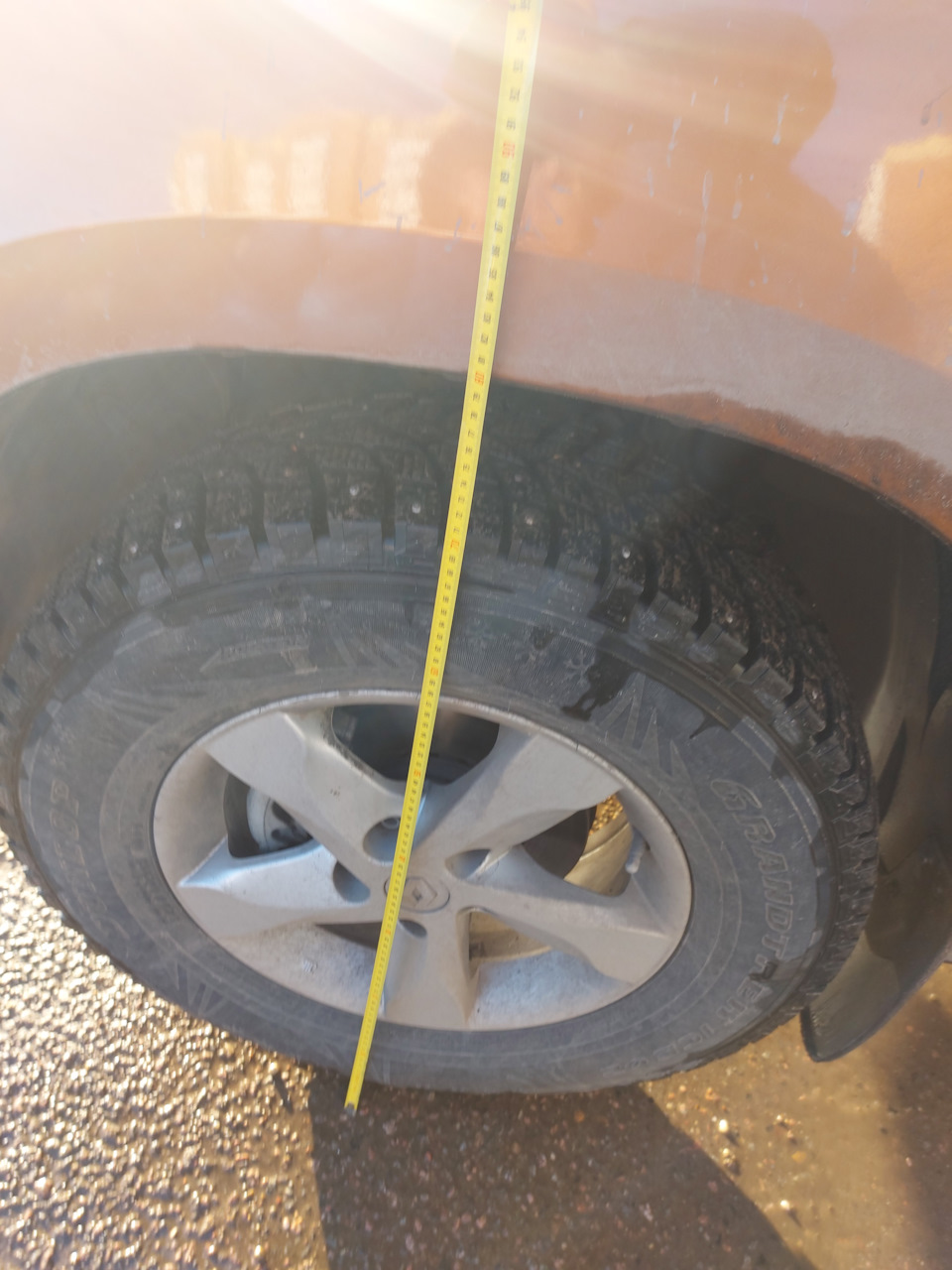 Клиренс Duster 2 на колесах 225/70/16 с увеличенной защитой (без лифта ...