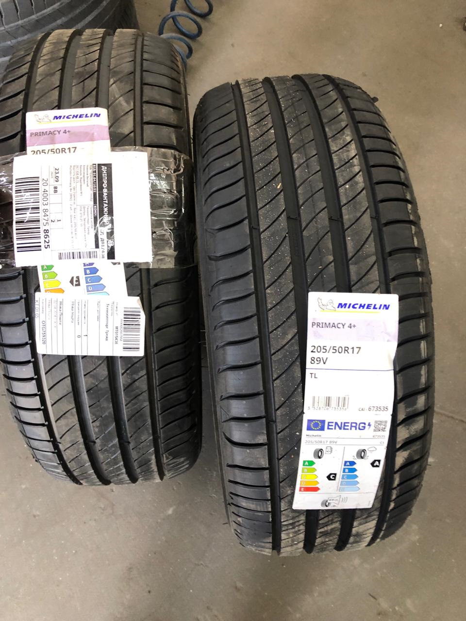 Два новых колеса MICHELIN PRIMACY 4+ 205/50 R17 93V — Renault Megane ...