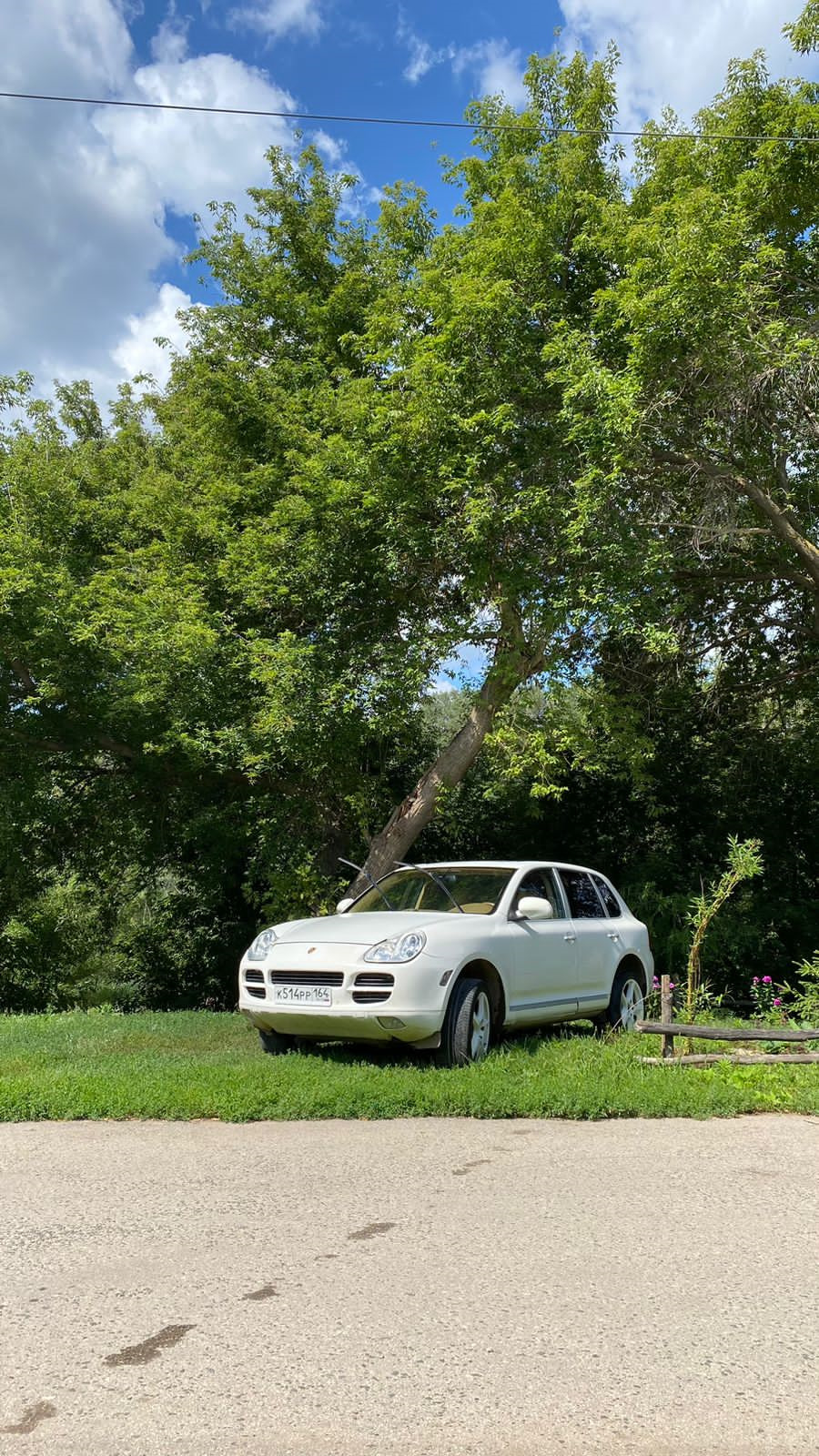 Мини ДТП — Porsche Cayenne (1G) 955/957, 3,2 л, 2006 года | ДТП | DRIVE2