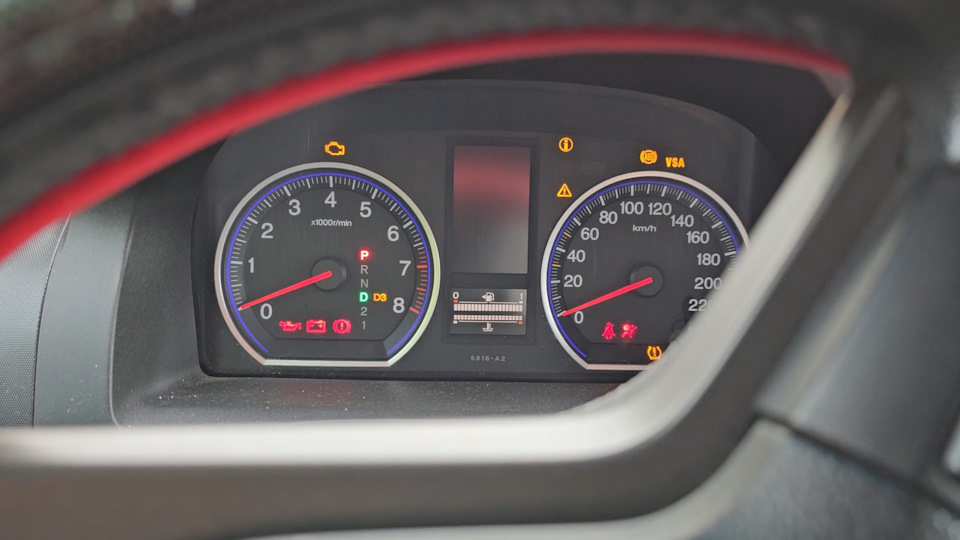 Масленка на панели приборов — Honda CR-V (RE), 2 л, 2011 года | поломка ...