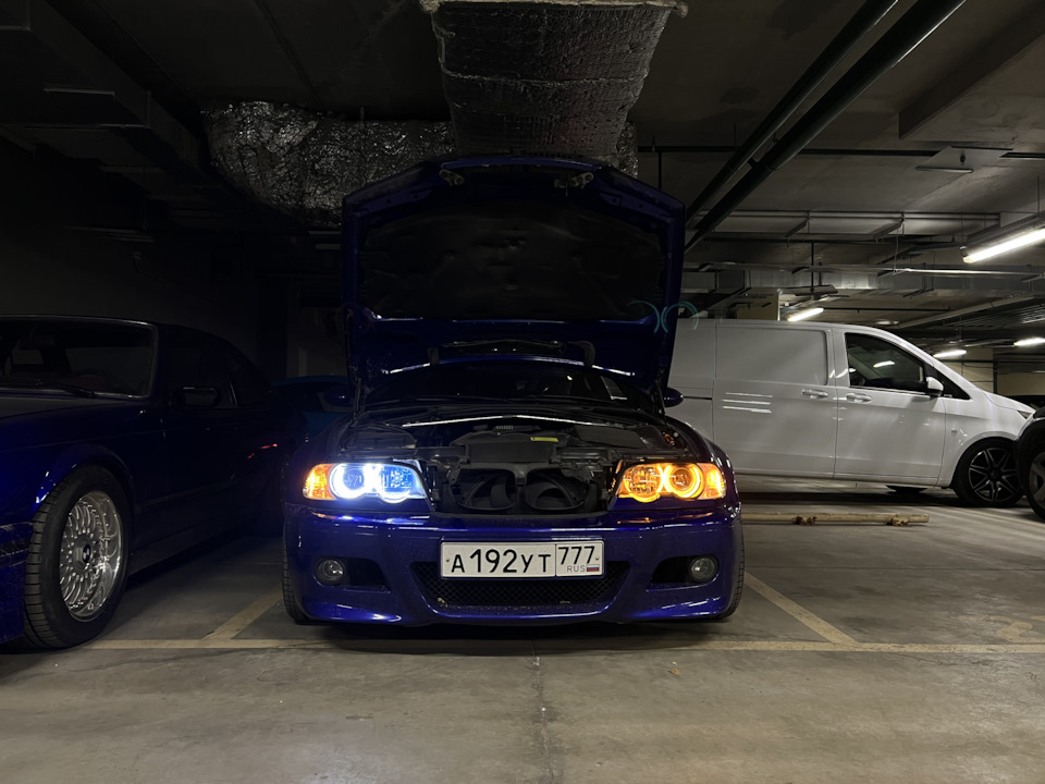 Новые ангельские глазки v4 — BMW 3 series Coupe (E46), 3 л, 2002 года ...