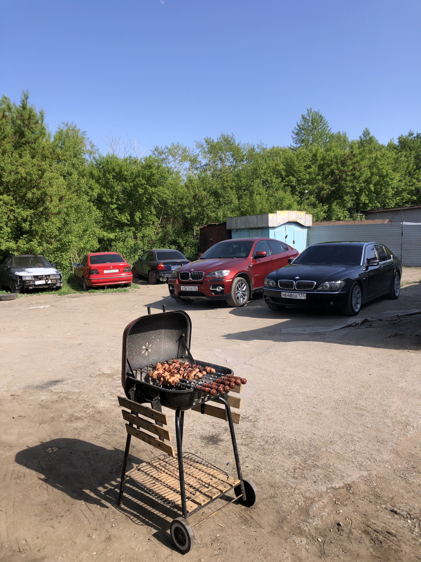 Прокачка передних стоек и замена стартера — BMW 7 series (E65/E66), 4,8