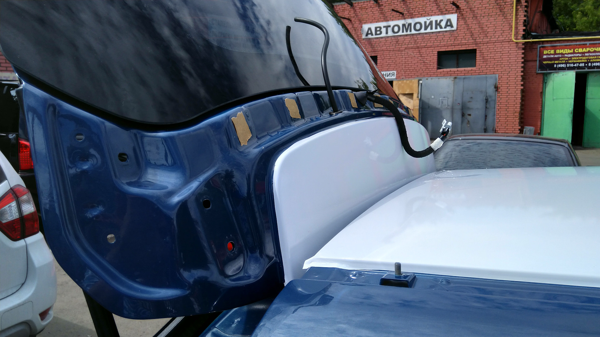 Оклейка крыши в белый глянец. — Lada Vesta SW, 1,6 л, 2018 года ...