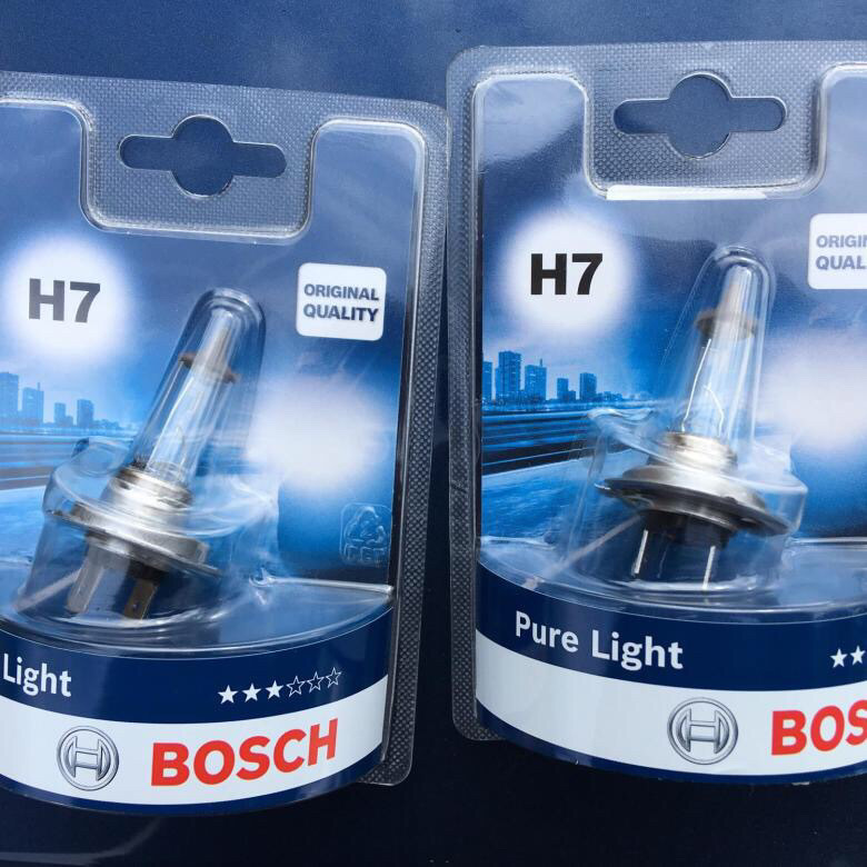 Лампы bosch. Автолампы h7 бош. Лампа бош h7. Лампочка h7 Ближний свет Bosch +50. H7 477 Bosch Pure Light 90.