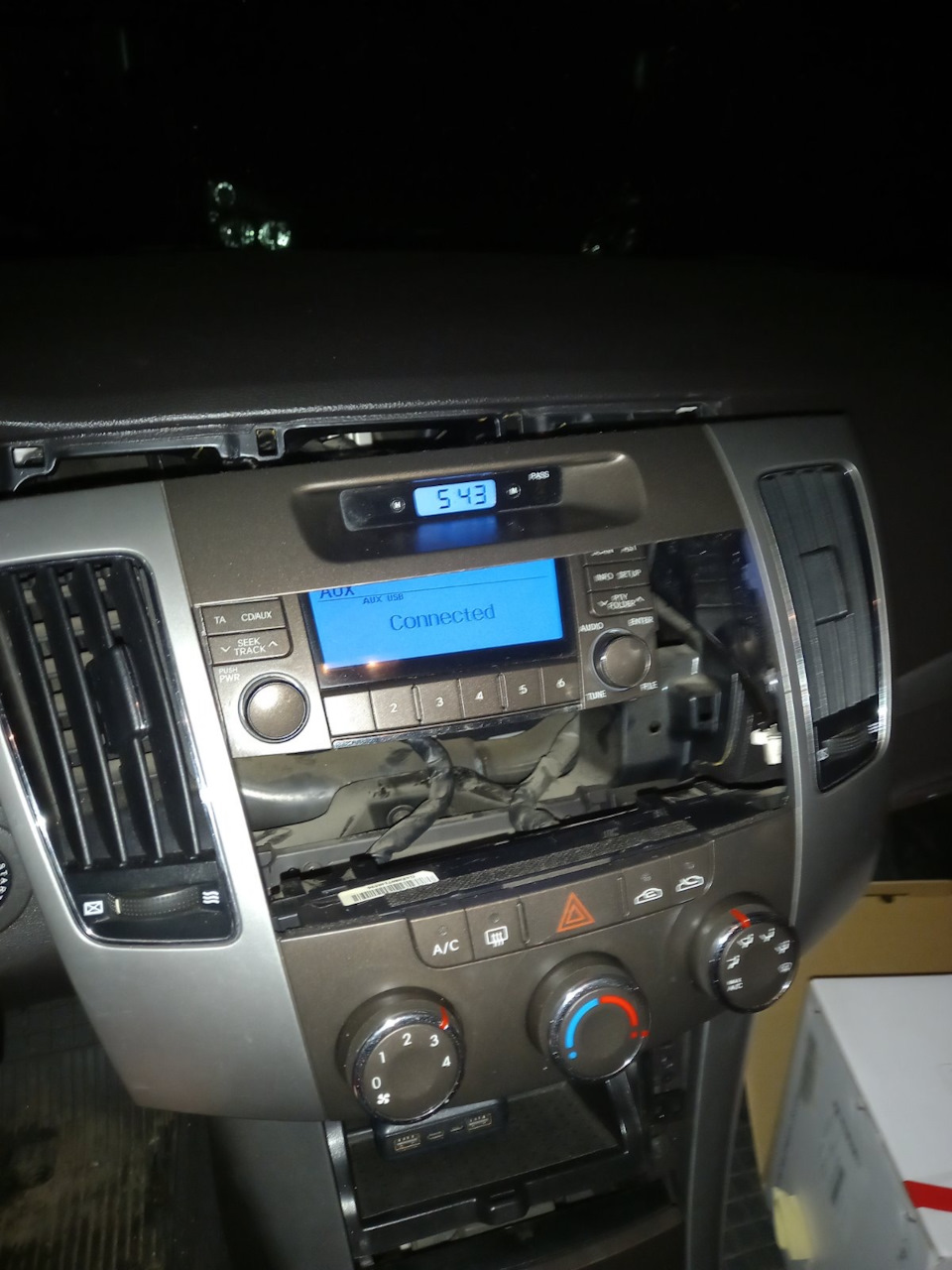 Замена штатной магнитолы на мультимедиа — Hyundai Sonata V (NF), 2 л ...