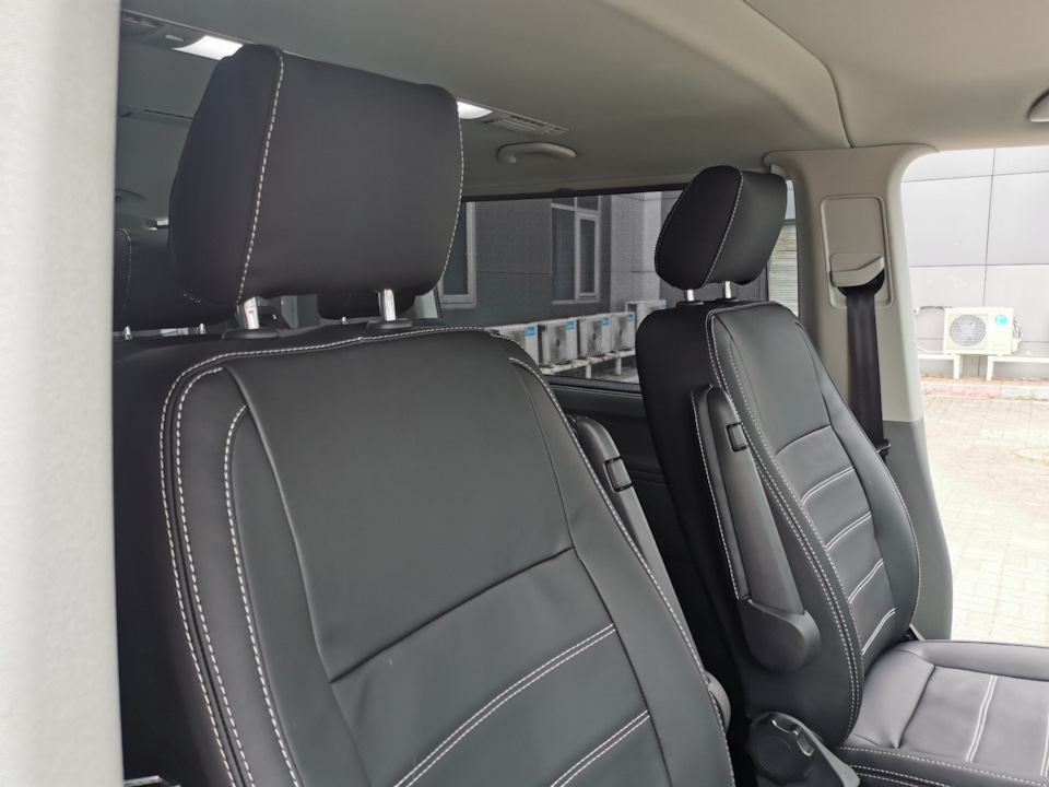 Установка каркасных чехлов — Volkswagen Caravelle (T6.1), 2 л, 2021 ...