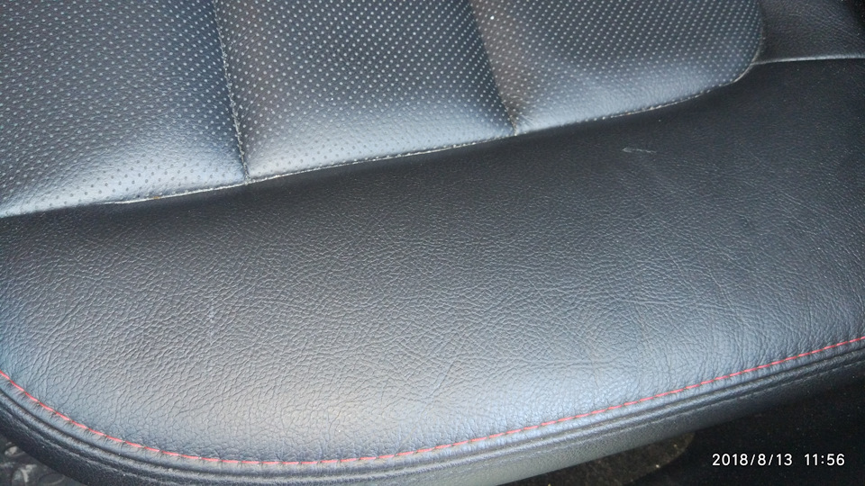 Ремонт кожаного салона жидкой кожей ч2 — Mazda CX-5 (1G), 2 л, 2013 ...