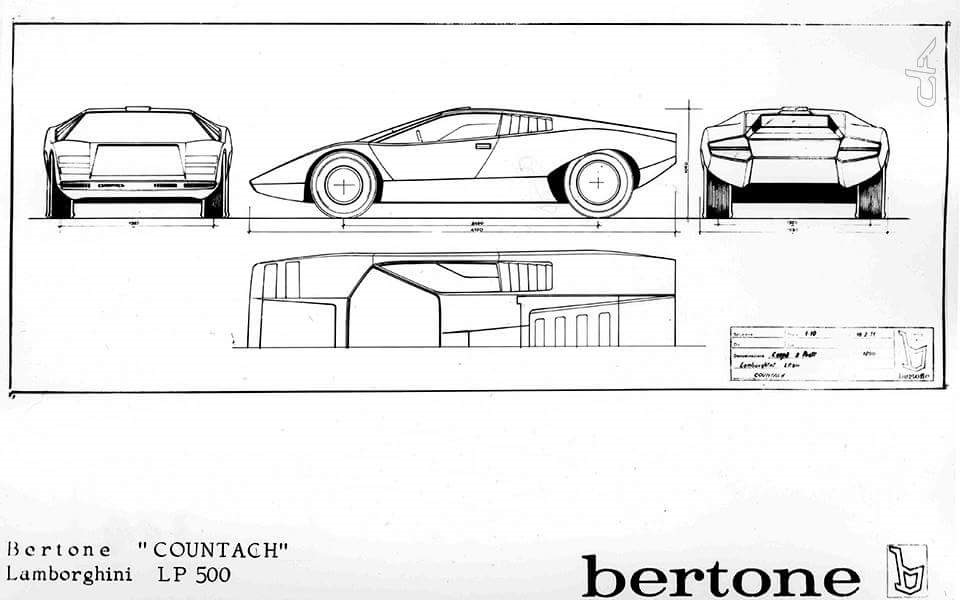 Ламборгини каунтач чертеж
