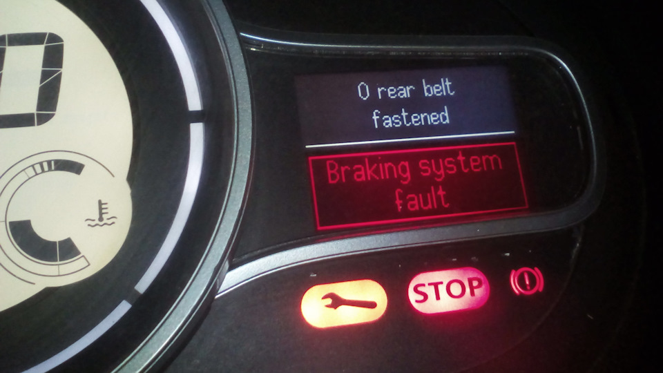 Braking system fault. — Renault Megane III, 1,5 л, 2009 года своими руками DRIVE2
