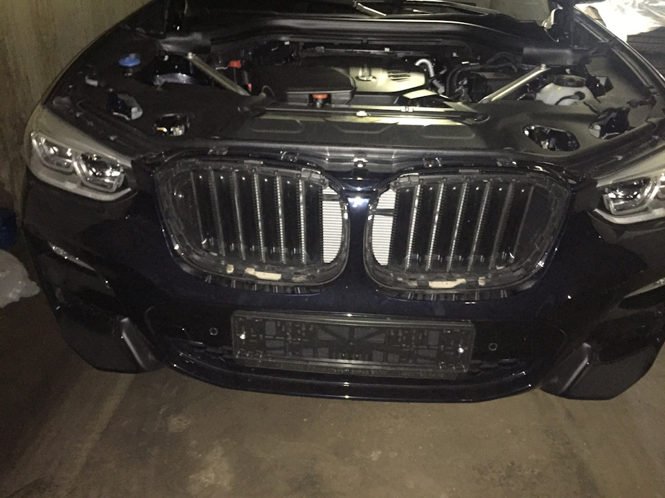 Как снять решетку радиатора бмв х3 g01 Покрасил решетки - BMW X3 (G01), 2 л, 2019 года стайлинг DRIVE2