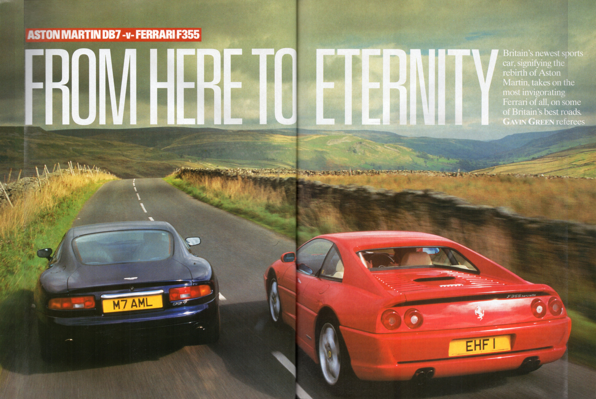 From here to eternity» — Aston Martin DB7 vs Ferrari F355 (перевод CAR  Magazine, декабрь 1994) — «История автомобилестроения» на DRIVE2