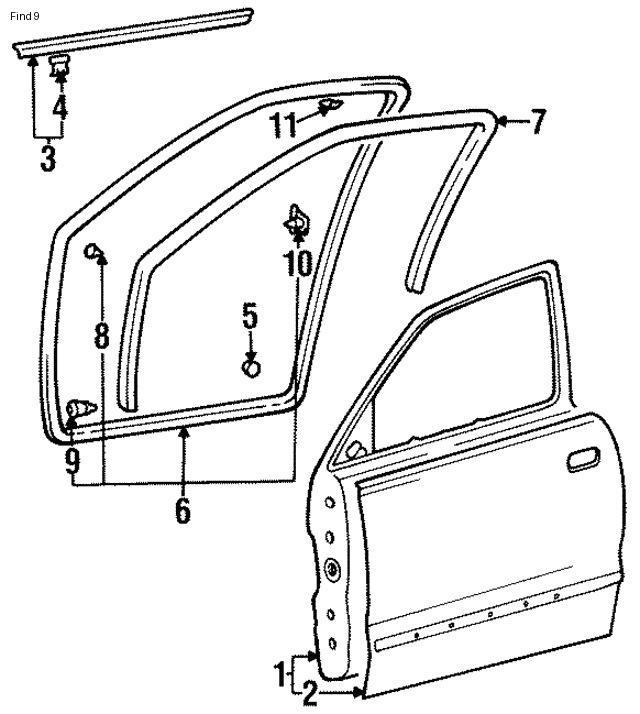 8213437000 Фиксатор уплотнителя двери KIA HYUNDAI | Запчасти на DRIVE2