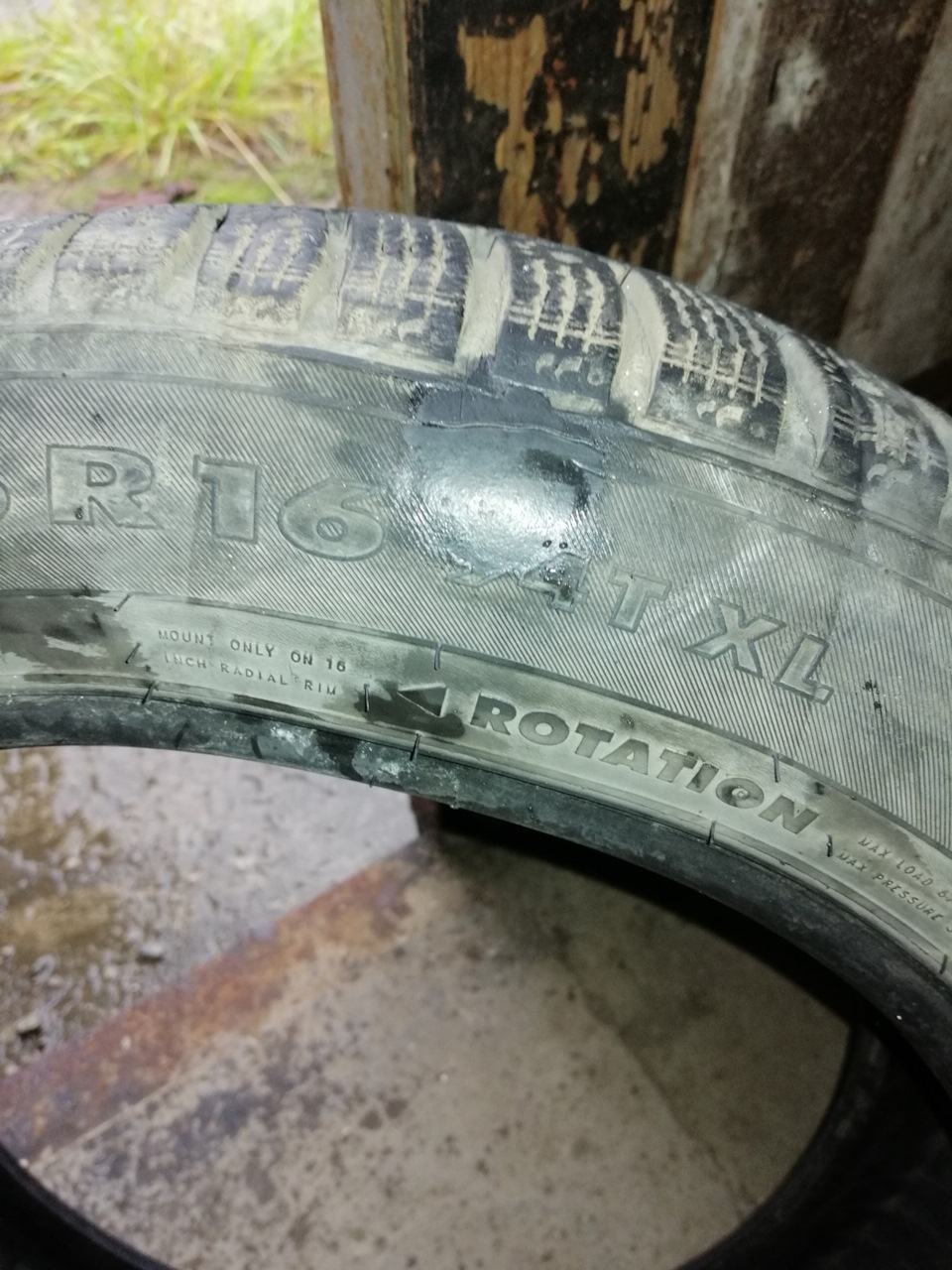 Заварил боковой порез — Mazda 3 (1G) BK, 1,6 л, 2008 года | шины | DRIVE2