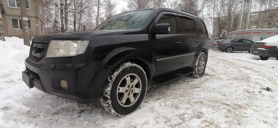 Оригинальные пороги 2(установка) — Honda Pilot (2G), 3,5 л, 2009 года ...