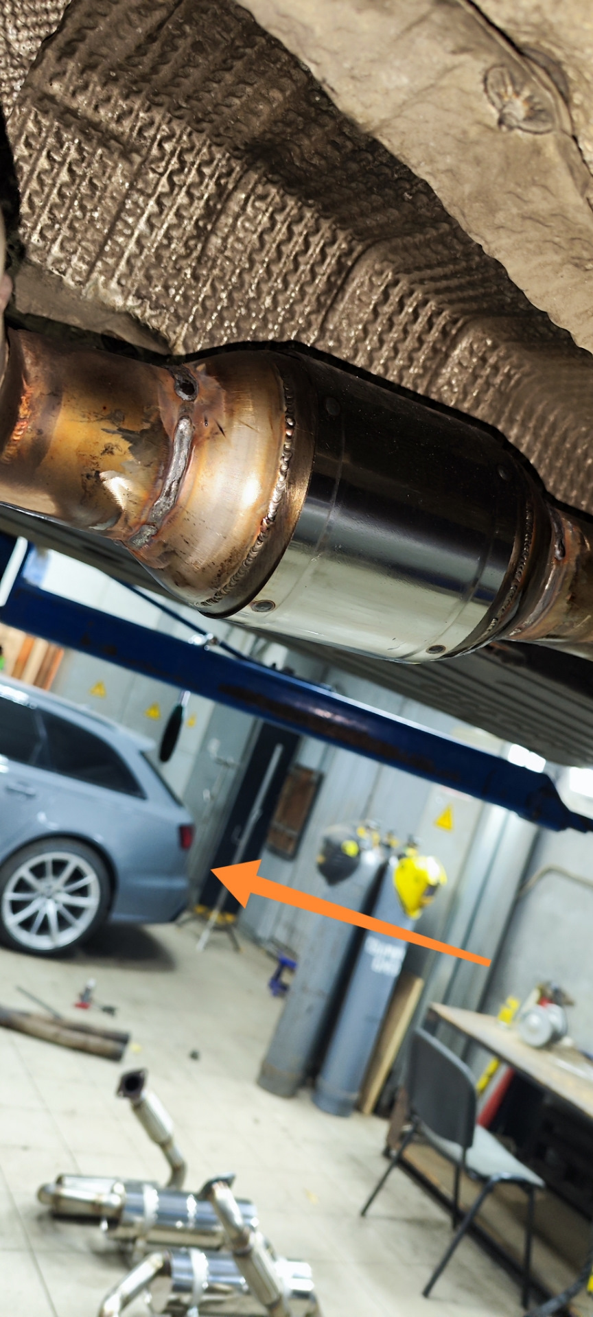 Установка универсального дизельного катализатора, на Jaguar XJ 351 3.0D ...