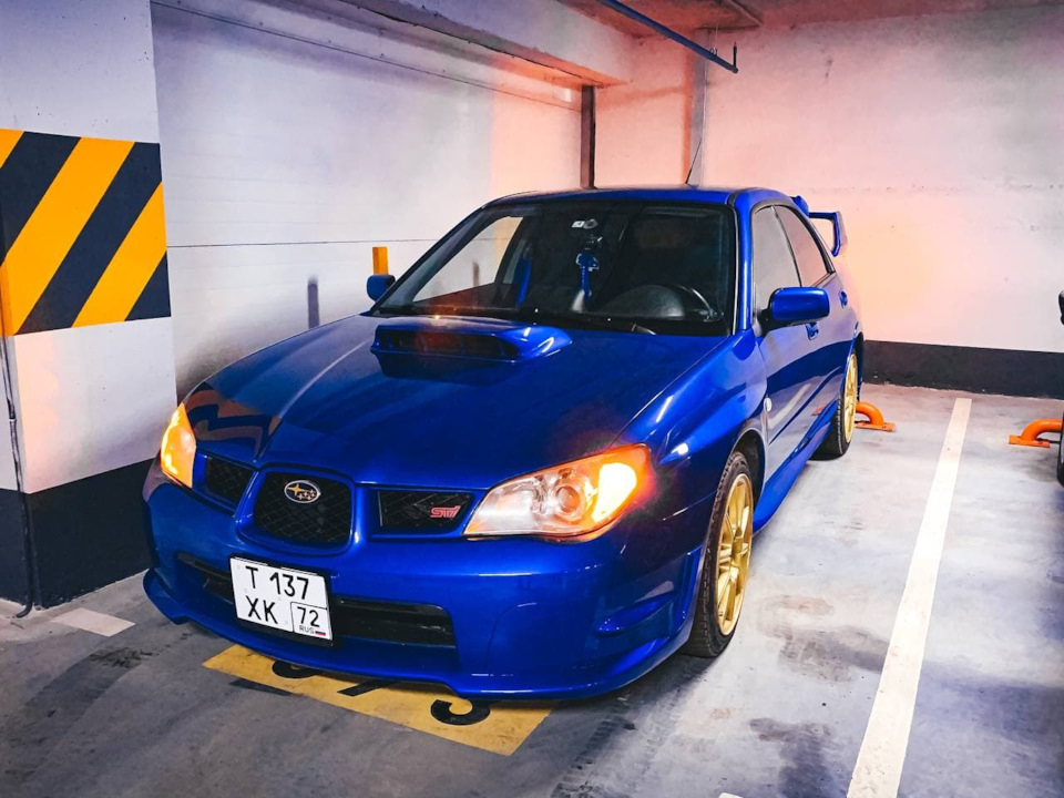 ЖИИИИИР. Оставляли на парковке на неделю, чтобы краска и лак заполимеризовались перед полировкой. в городе химия, не стали рисковать и портить работу — Subaru Impreza WRX STI (GD)