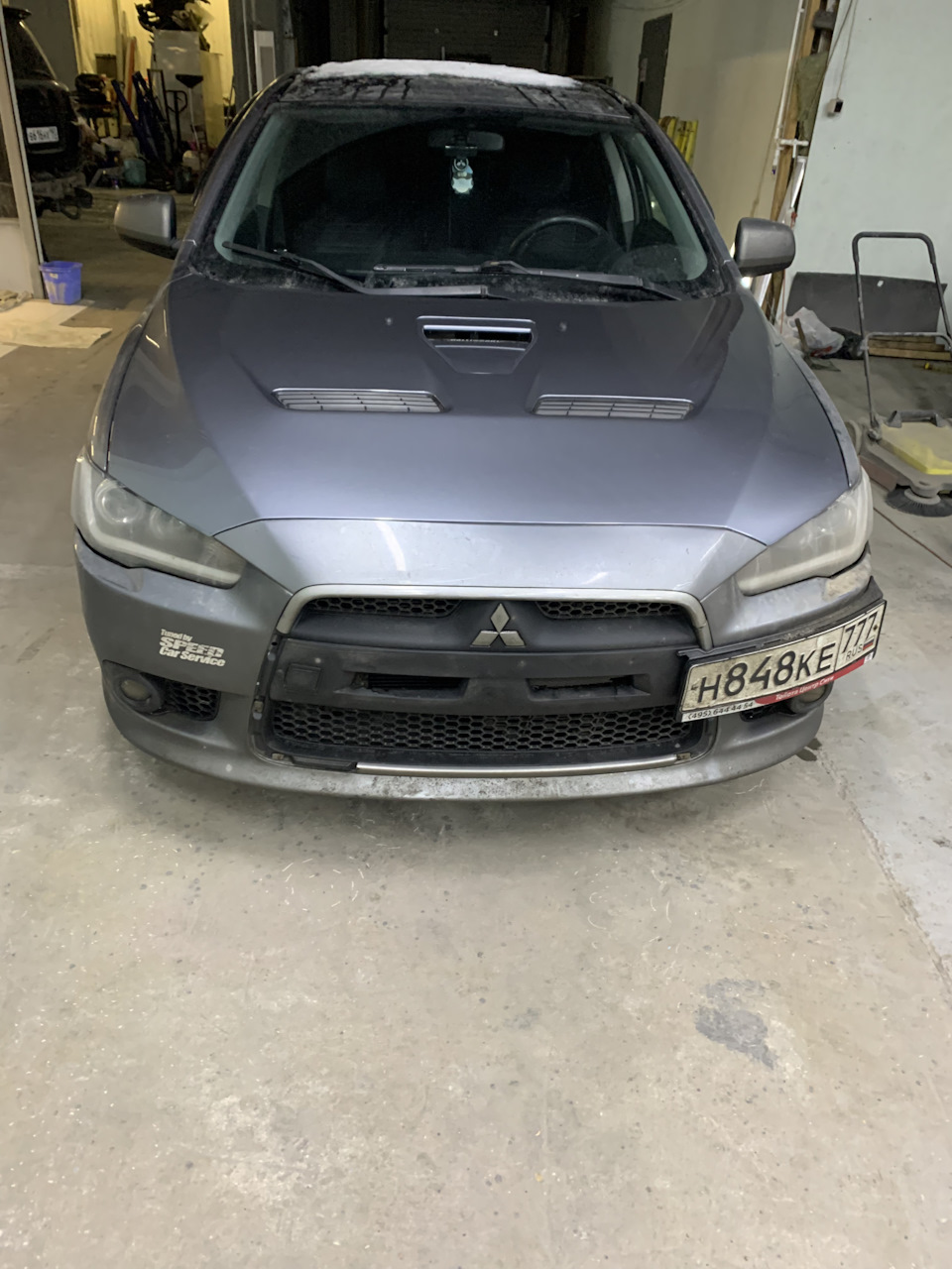 Да будет красивая морда ) — Mitsubishi Lancer X, 2,4 л, 2012 года | ДТП |  DRIVE2