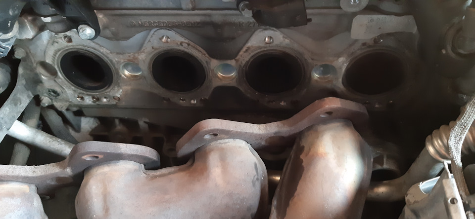 Сварка выпускного коллектора и 1я лямбда — Mercedes-Benz C-class (W203 ...